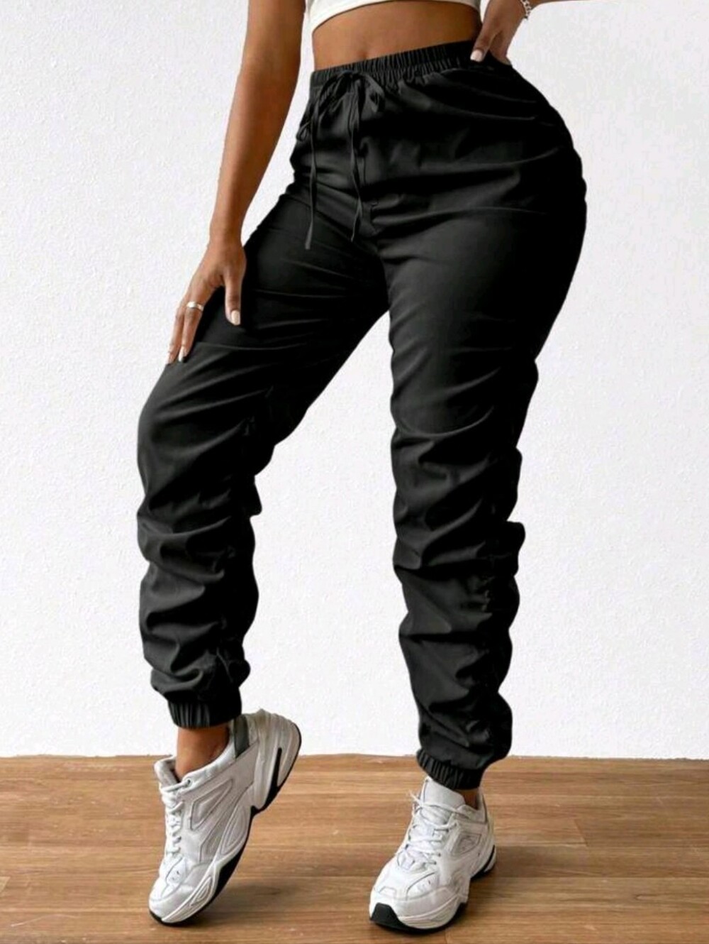 SHEIN BamGleam Ladies Pencil Pants With Elastic Cuff